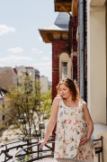 Sukienka ciążowa i do karmienia Lia - polna łąka