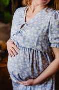 Sukienka ciążowa i do karmienia Margaret - Letnie niebo